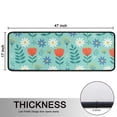 thumbnail image 5 of Kitchen Rugs Sets Of 2,Pioneer Flower Floral Print Pattern Anti Fatigue Kitchen Mat Rugs Non Slip Washable,Decorative Kitchen Floor Mats for Kitchen,Sink,Laundry,17X47 Inch, 5 of 5