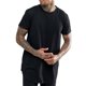 thumbnail image 1 of Qarigey Hombres Tops largos Camiseta de hip hop Camiseta de manga corta con palangre Camisetas casuales cortas Blusa Camisetas negro XXL Qarigey FS11367-10, 1 of 6