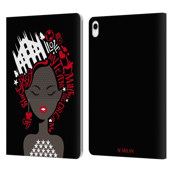 Head Case Designs Officially Licensed AC Milan Children I Love My Team Leather Book Wallet Case Cover Compatible With Apple iPad Pro 11 (2018)