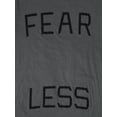 thumbnail image 5 of Hat and Beyond Women's Image Print Fear Less Phrase Motivational Tee Shirt, 5 of 6