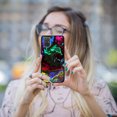 thumbnail image 5 of FINCIBO Soft TPU Black Case Slim Cover for Samsung Galaxy A71 6.7" 2019 (NOT FIT A71 5G 2020), Mixed Oil Paint, 5 of 6