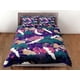 thumbnail image 3 of Púrpura Juego de Funda Nórdica Colcha Japonesa, Dormitorio Ropa de Almohada, Floral Rey, 3 of 4