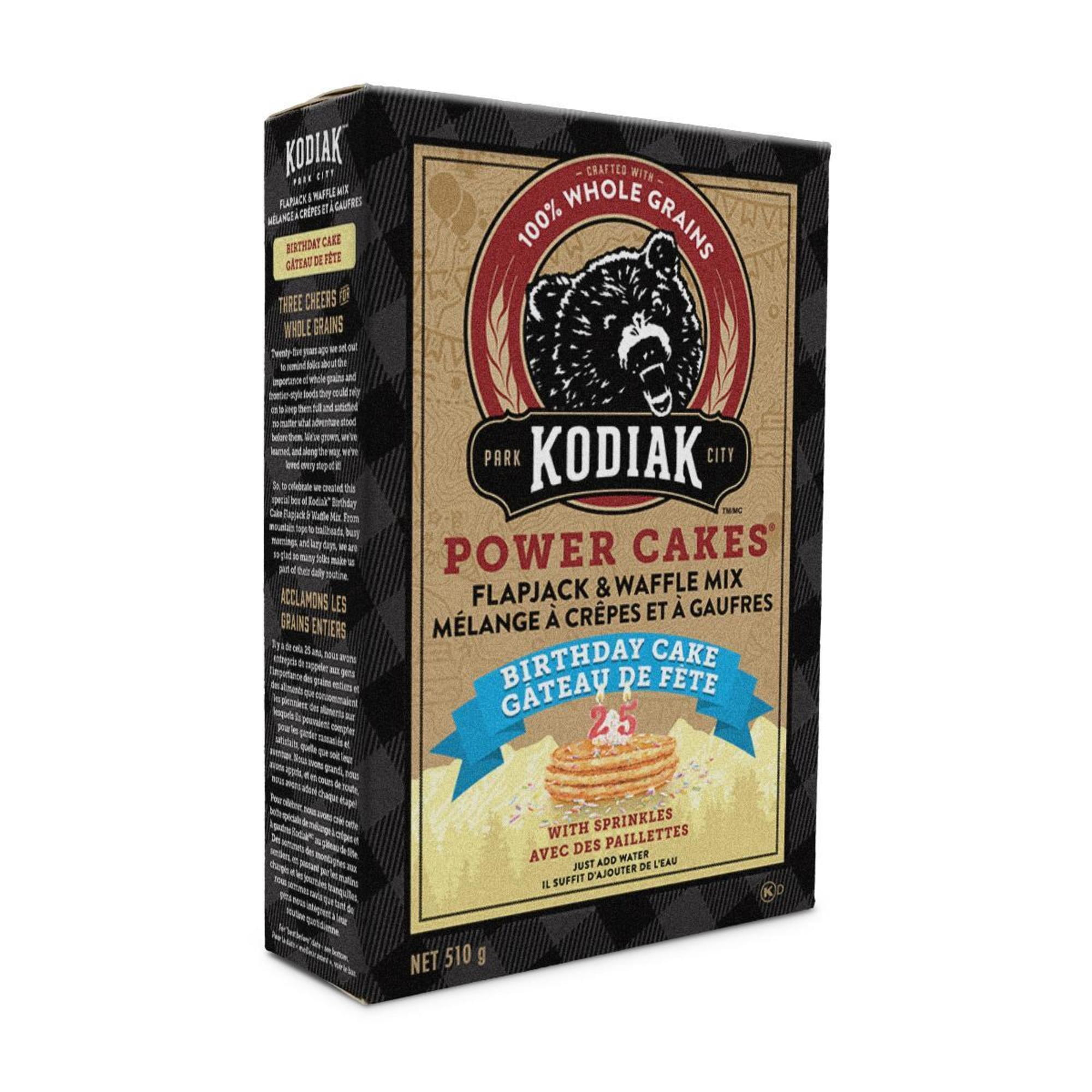KODIAK PC BDAYCAKE FJ MIX, KodiakPower Cakes Birthday Cake Flapjack & Waffle Mix 510g