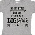 thumbnail image 4 of Inktastic So I'm Little, but I'm Gonna to Be a Big Brother Boys Baby Bodysuit, 4 of 5
