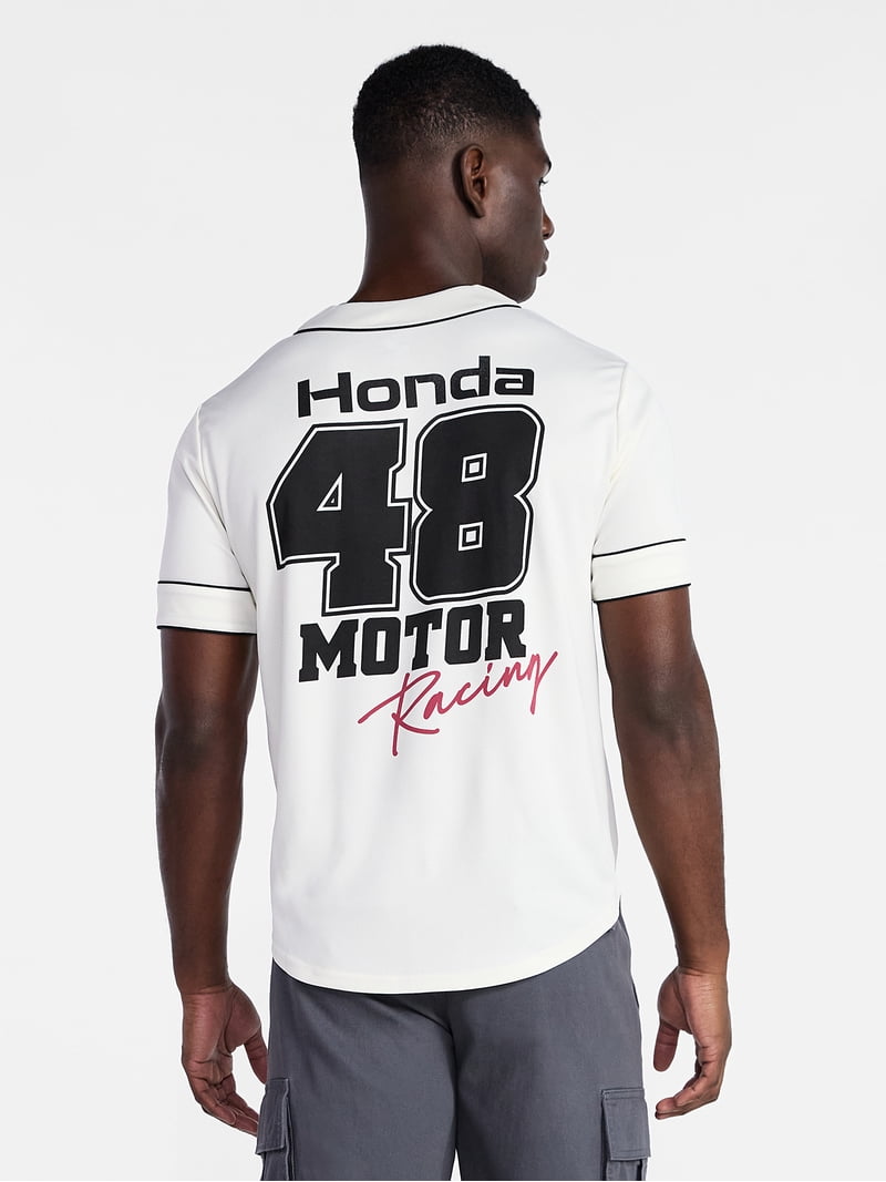 Honda Men's and Big Men's Baseball Jersey, Sizes XS-3XL - Walmart.com