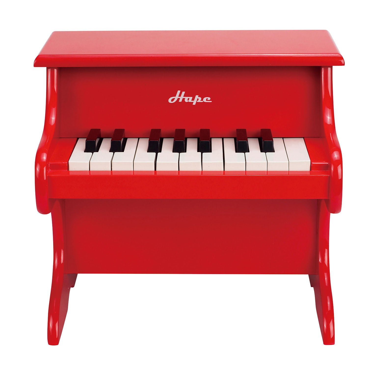 Hape Toys Playful Piano Red Wooden Happy Grand Piano for Toddlers & Children 