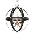 thumbnail image 2 of Westinghouse 6360700 Stella Mira 3 Light 15" Wide Outdoor Taper Candle Chandelier - Black, 2 of 4