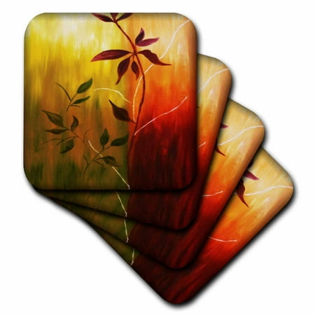 

Fall Leaves Painting set of 8 Coasters - Soft cst-48055-2