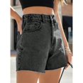 thumbnail image 6 of Women's Ripped Distressed Denim Shorts High Waisted Frayed Hem Stretchy Jeans Casual Summer Pants with Pockets, 6 of 6