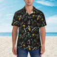 thumbnail image 2 of Haiem Wasp and Florals Printed Hawaiian Shirt for Men - Men’s Casual Beach Summer Shirts - Stretch Fabric with Modern Fit-Medium, 2 of 7