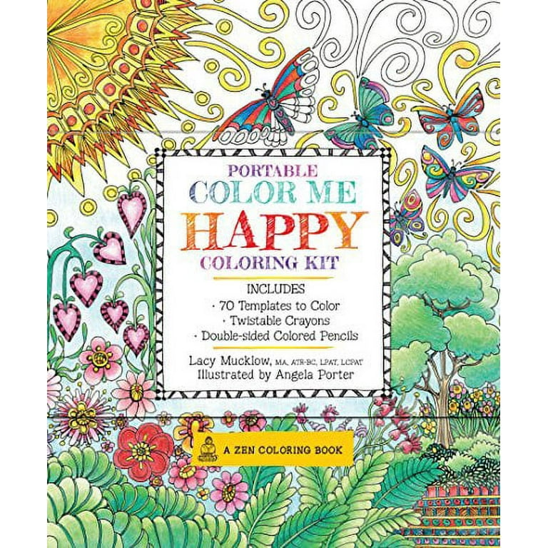 Promotional Awareness Ribbon Adult Coloring Book & 6-Color Pencil