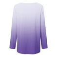 thumbnail image 6 of Wiyuqeen Womens Long Shirts to Wear with Leggings Plus Size Casual Sweatshirts Crewneck Lightweight Tops Gradient Color T Shirts Clothes, 6 of 6