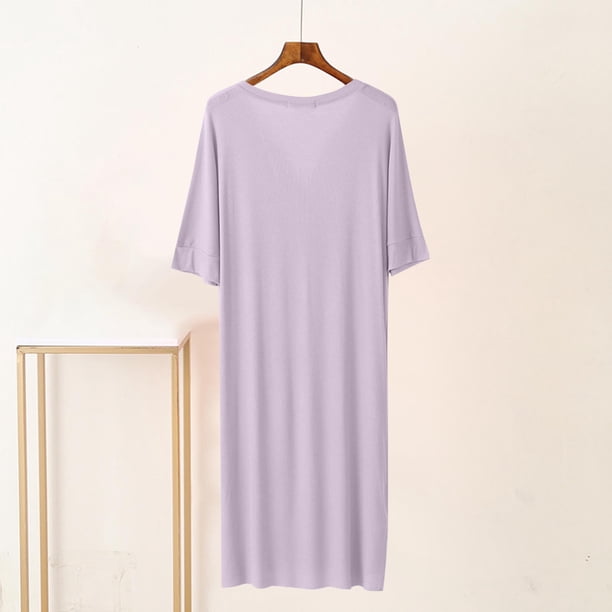 pj t shirt dress Women's Jersey Pajama T-Shirt Dress