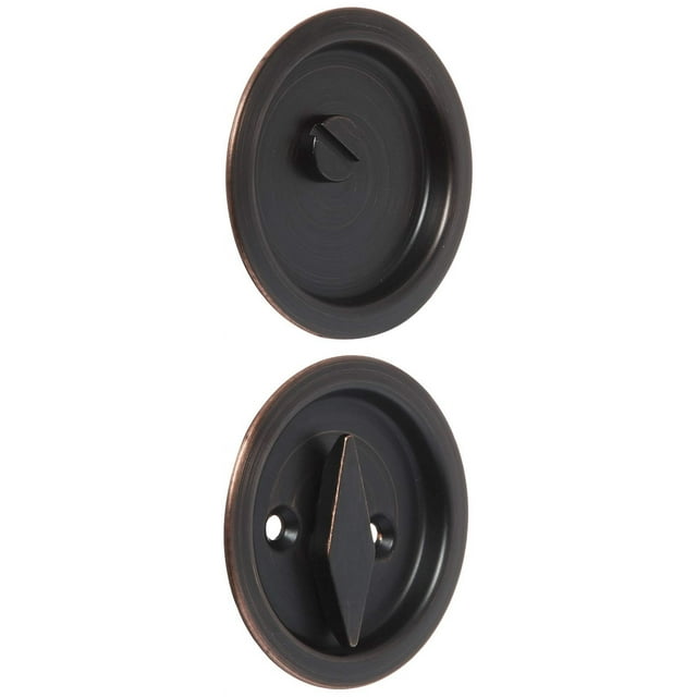 Cerradura de bolsillo Kwikset ORGL88757 335, 11 peniques, redonda, bronce frotado con aceite