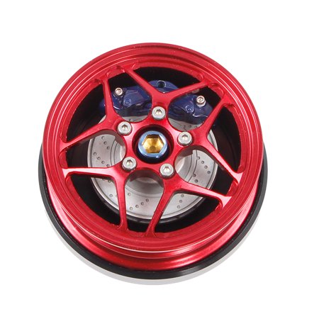 RASTP Red Tyre Style Aluminum Gunmetal Engine Oil Cap Filler Cover For Acura Honda CAP019