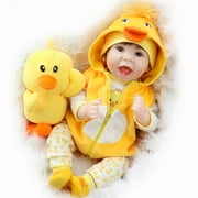 Aori Reborn Baby Doll 22 Inch Lifelike Realistic Baby Boy Doll W Ith Yellow Duck Accessories