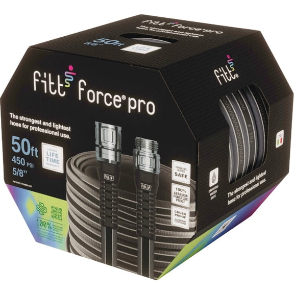 FITT 5/8 in x 50 ft 500 psi Drinking Water Garden Hose