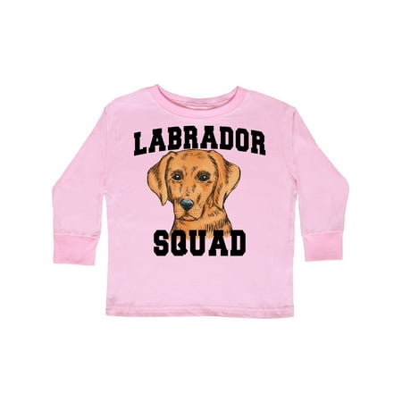 

Inktastic Dog Labrador Squad Gift Toddler Boy or Toddler Girl Long Sleeve T-Shirt