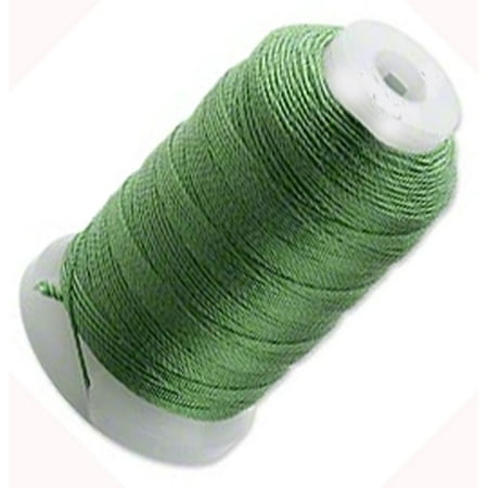 Simply Silk Thick Thread Cord Size FFF (0.016 Inch 0.42mm) Spool 92 Yards Compatible with Kumihimo Super Lon (Dark