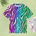thumbnail image 4 of Animal Print Patterns Women's Short Sleeve T-Shirt Crew Neck Casual Summer Trendy Loose Fit Tops, 4 of 6