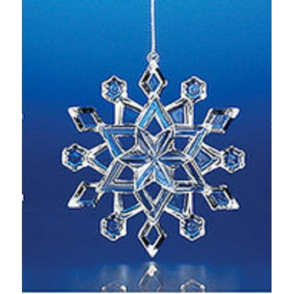 Decorative Crystal Looking Christmas Snowflake Ornament 3"