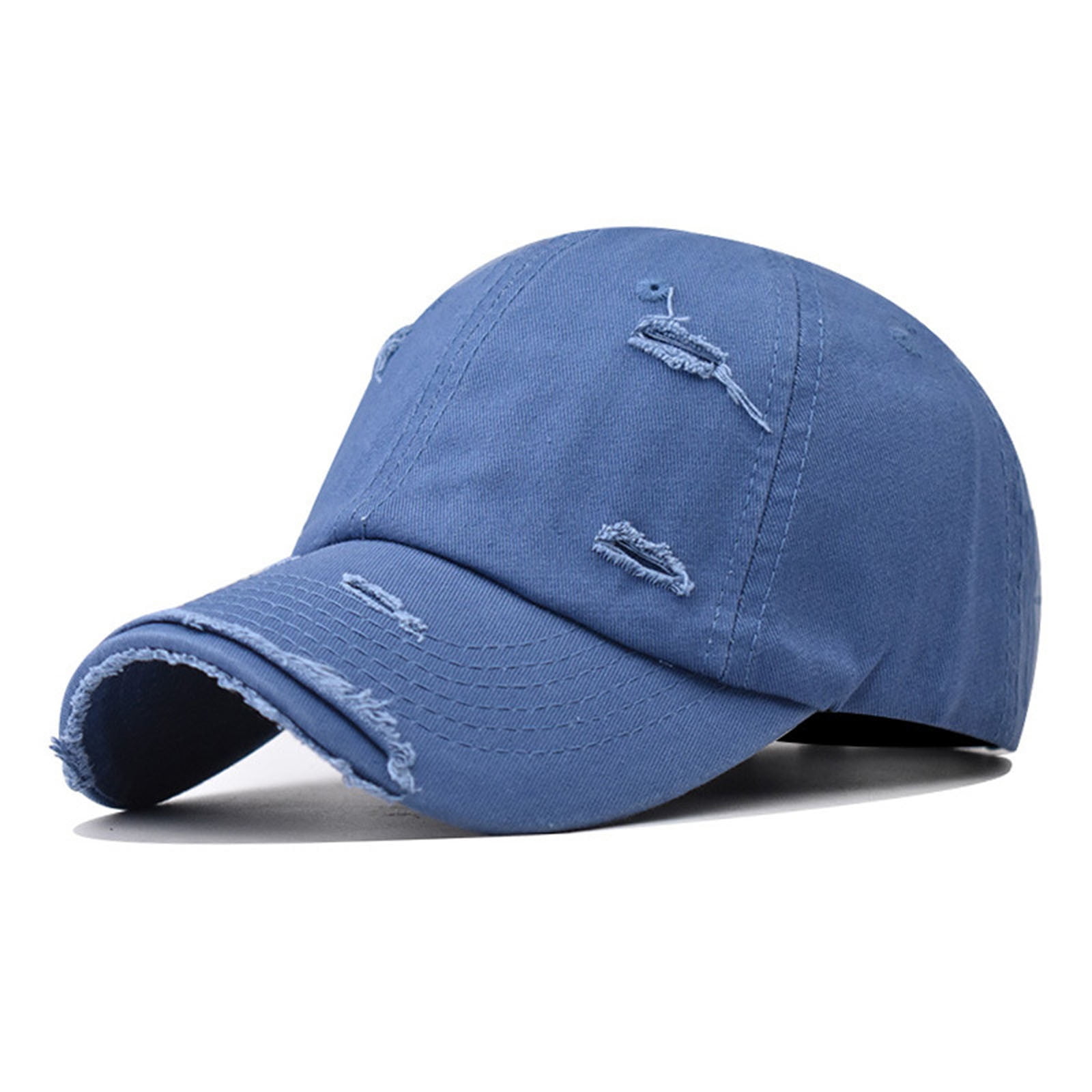 Sksloeg Hats for Men Original Classic Low Profile Baseball Cap Golf Dad Hat  Adjustable Cotton Hats Men Women Unconstructed Plain Cap,Blue One Size 
