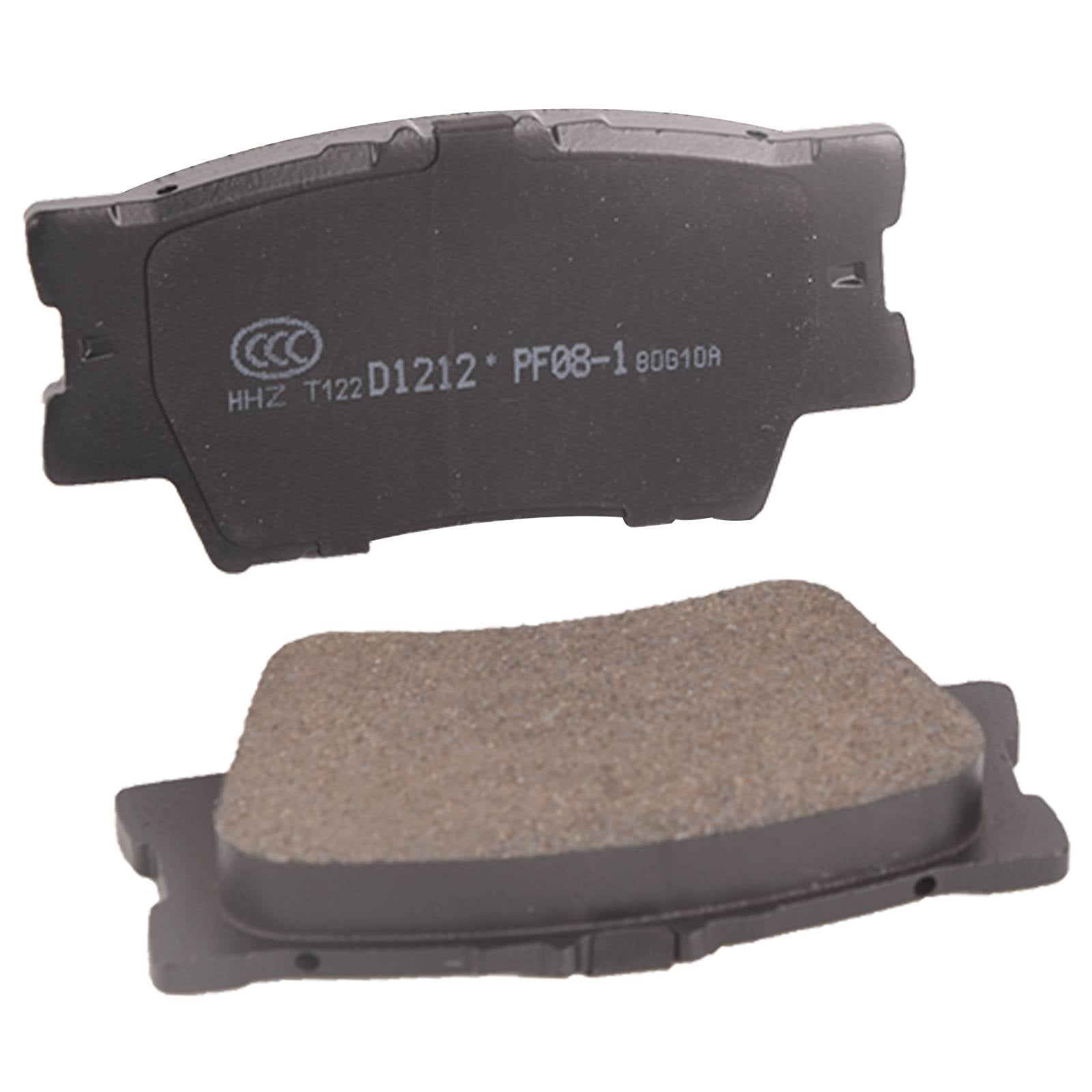 TOPAZ D2076 D1212 Front Rear Ceramic Brake Pads Set Compatible with 2018-2023 Toyota Camry (Pack of 8)