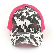 CC Cow Print Pony Cap | Criss-Cross