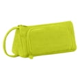 thumbnail image 2 of Hyknon Large Capacity Pencil Case Pen Pouch, Multi-layered Pencil Holder with Handle, Soft Stationery Bag with Zipper, Triangle Pen Pouch for Women Men Adult, Storage Organizer Bag for College, Green, 2 of 6