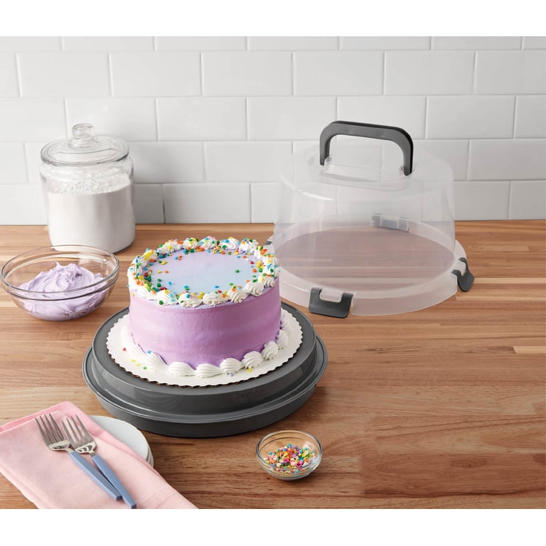 Mainstays Cake & Cupcake Carrier with Reversible Base photo 4