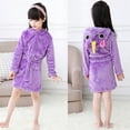 thumbnail image 1 of Peignoir à Capuche pour Enfant de 3 à 10 Ans, Peignoir Chaud, Pyjama, 1 of 2