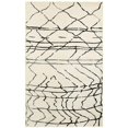 thumbnail image 1 of LR Resources MATRI81200WBL5272 5 ft. 2 in. x 7 ft. 2 in. Matrix Rectangle Area Rug, White & Black, 1 of 1