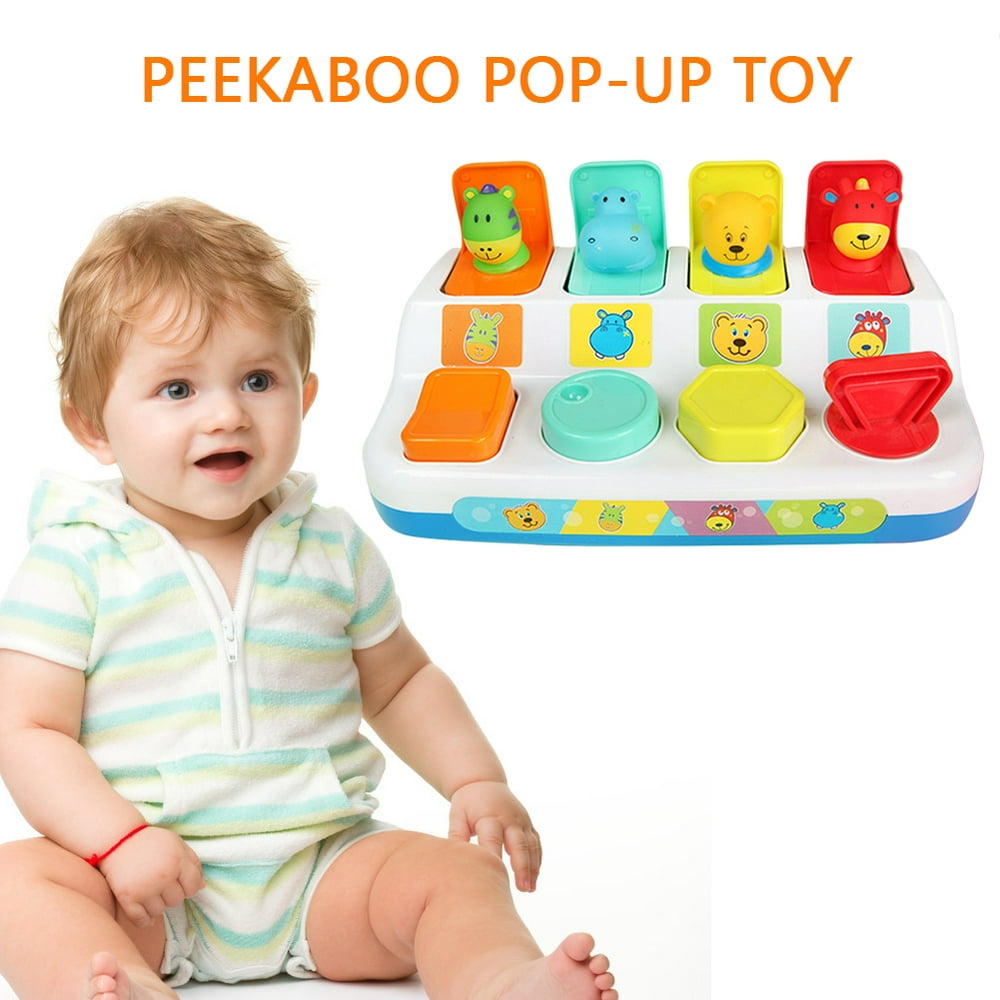 Peekaboo Pop-Up Toy Switch Box Button Box Treasure Scare Box Baby ...