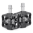 thumbnail image 1 of Double-sided Clip Pedals MTB Pedals Cycling Pedals with Cleats Replacement For SPD Mountain Pedal System, 1 of 7