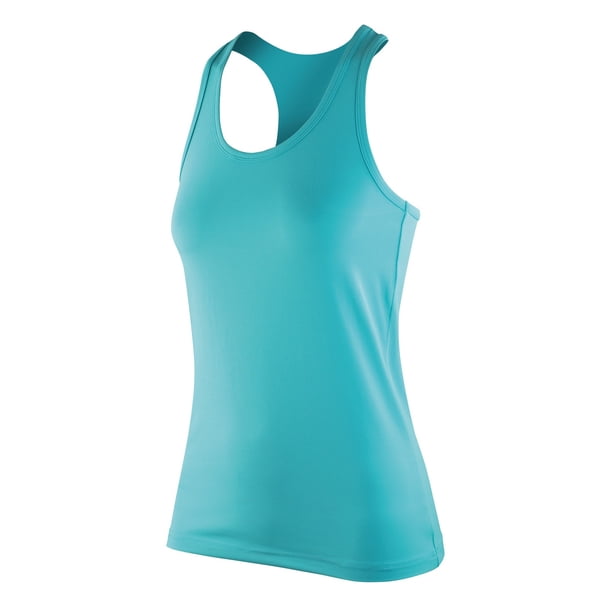 Spiro - Camiseta sin mangas modelo impact Softex para mujer (Menta)