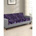 thumbnail image 2 of Boho Purple Floral Couch Cushion Covers Stretch, Washable Sofa Seat Covers Individual Seat Cushion Sofa Slipcovers Farmhouse Botanical Vintage Paisley Flower Couch Cover Furniture Protector S-1PCS, 2 of 7