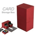 thumbnail image 3 of ziyahi Trading Card Deck Box Holder Case Storage Trading Card Deck Case Organizer for MTG Card Dice Red, 3 of 9