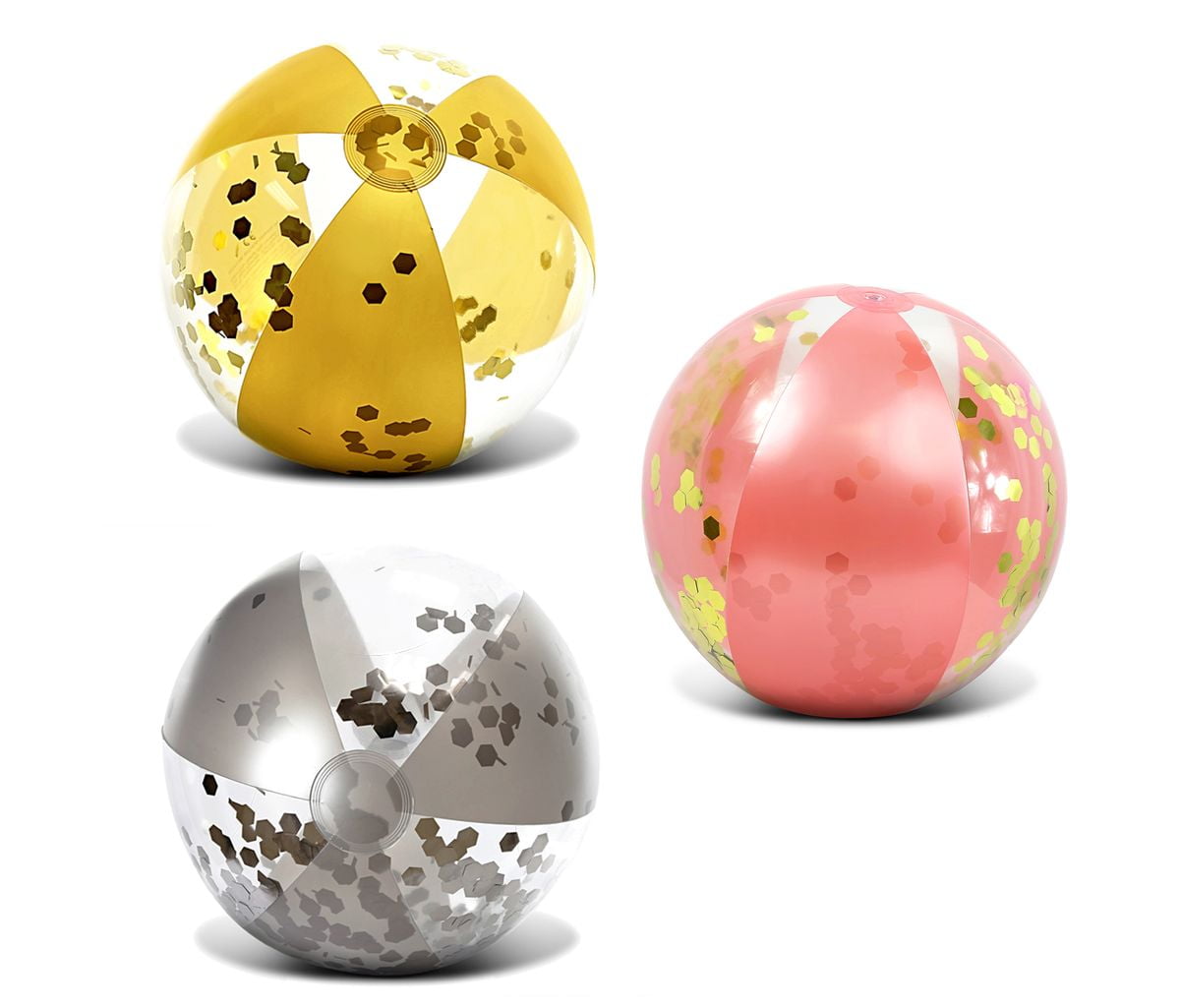 rose gold beach balls