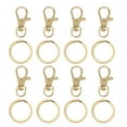 180 Pcs Zinc Alloy Keychain DIY Keyring Bracelet Kit Metal Hook up