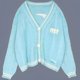 thumbnail image 1 of 2024 estrellas de la moda europea y americana con estilo de primavera otoño Jersey nuevo 1989 cárdigan bordado suéter casual suelto, 1 of 5