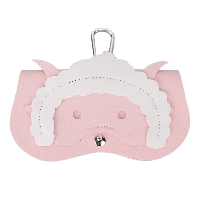 Bolsa para gafas, diseño de cabrito lindo, portátil, protección para gafas, almacenamiento, decoración, bolsa, color rosa