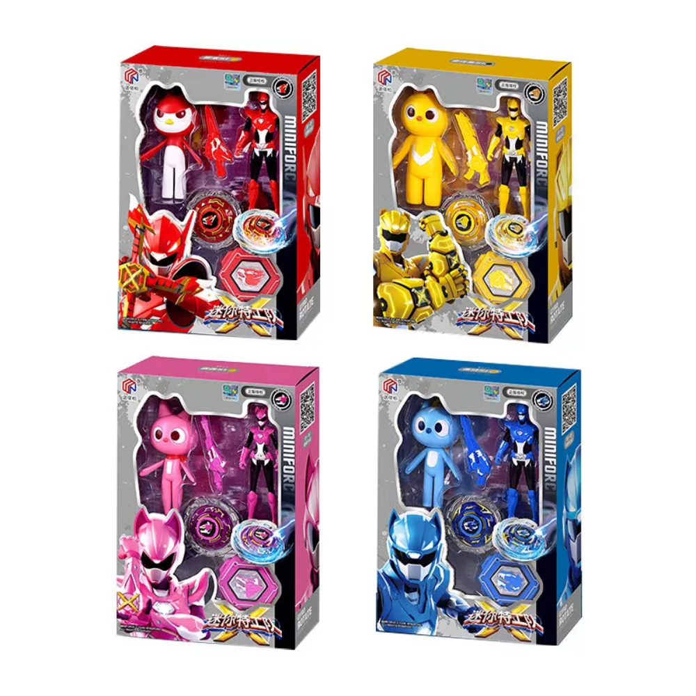 Miniforce Gyro Squad Toys | Volt, Max & Lucy Spinning Battle Dolls