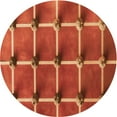thumbnail image 1 of Ahgly Company Machine Washable Indoor Round Transitional Bright Orange Area Rugs, 3' Round, 1 of 7