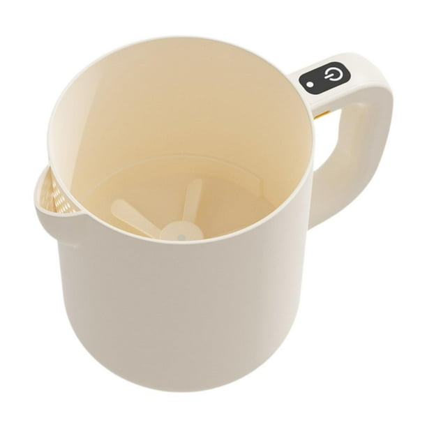 Batidor de huevos eléctrico, batidor de arroz, vaso mezclador, batidor de huevos automático, cocina automática Beige
