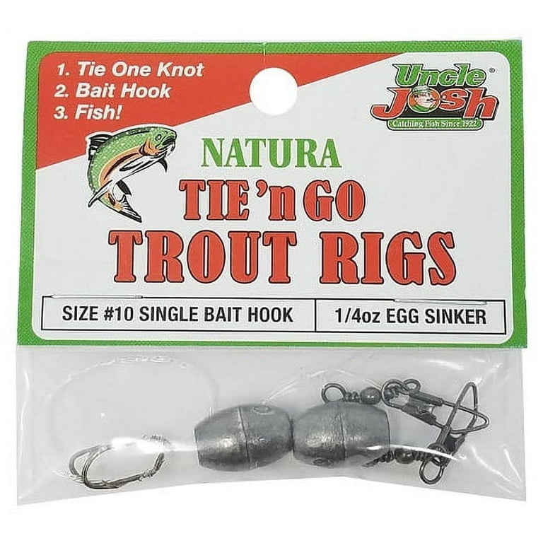 Uncle Josh Natura Tie 'N Go Trout Rigs 1/4 oz / #10