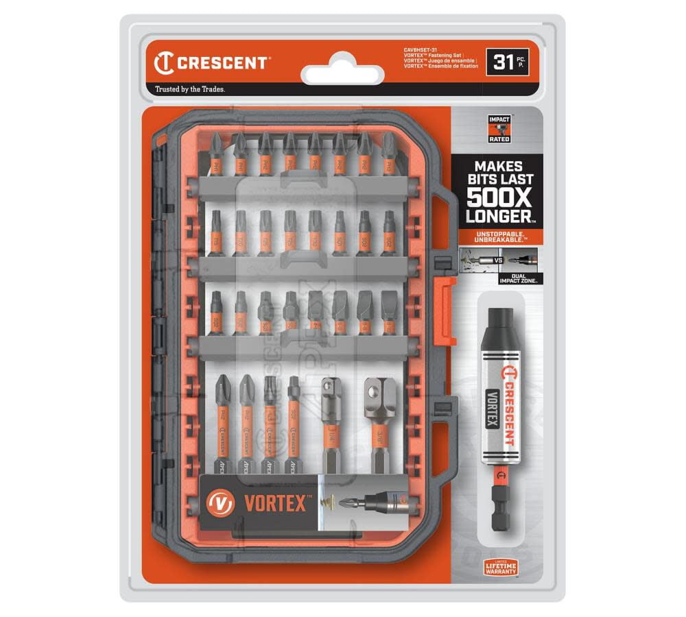Crescent Apex Vortex Bit Holder Fastening Set 31Pc - Walmart.com