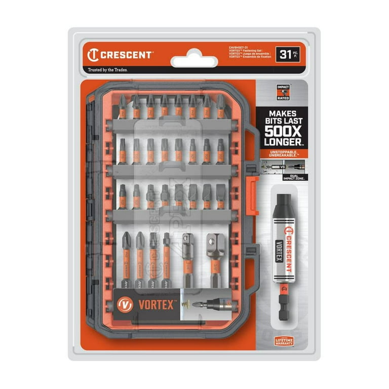 Crescent Apex Vortex Bit Holder Fastening Set 31Pc - Walmart.com