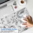 thumbnail image 4 of Long Mouse Pads for Desk,Gray Pioneer Flower Pattern Desk Mats on Top Of Desks, Desk Mouse Pad Extra Large with 3mm Non-Slip Base and Stitched Edge for Gaming,Office,Work,Home 31.5"x11.8", 4 of 6