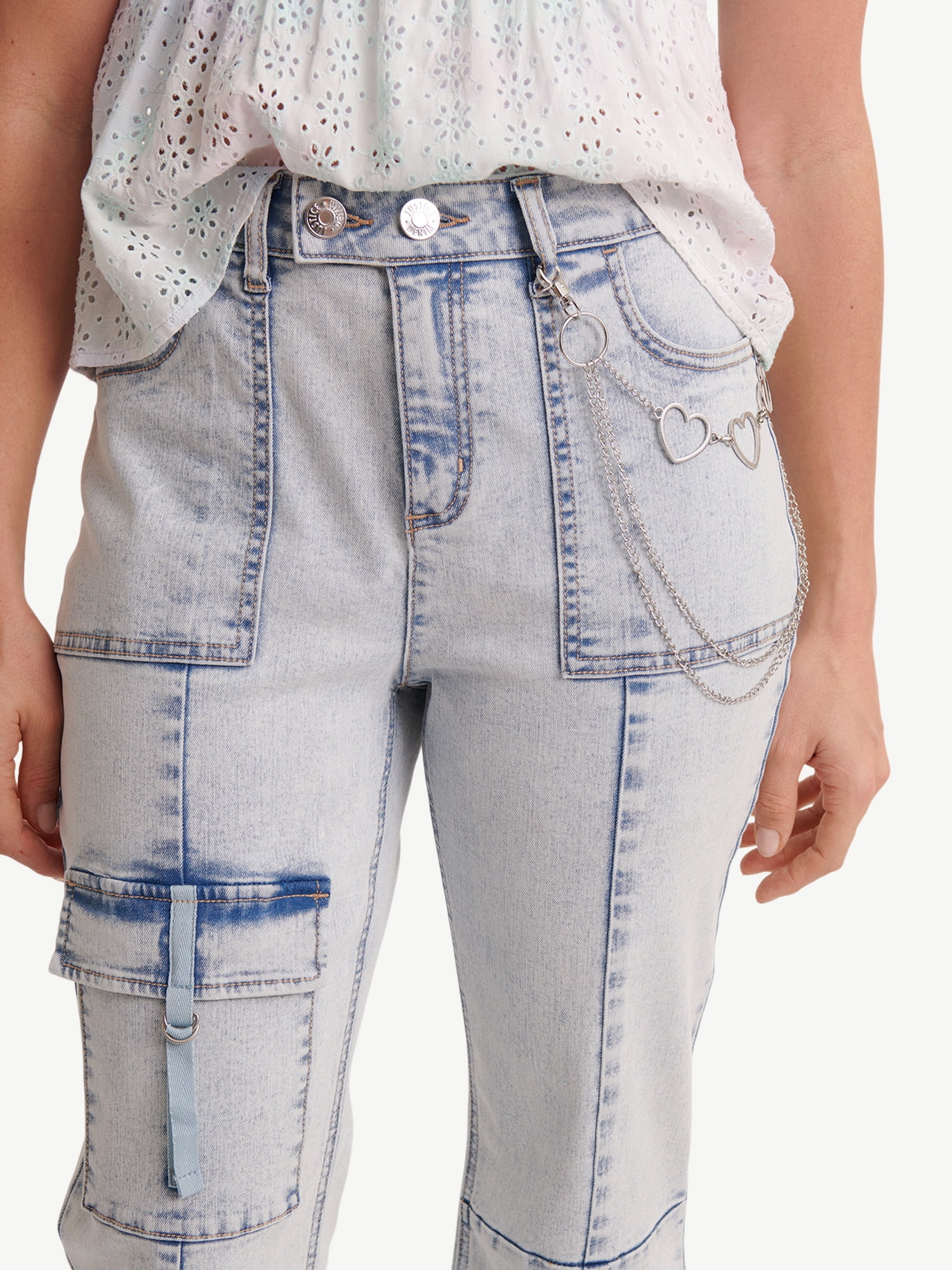 Justice Girls Cargo Flare Jeans, Sizes 6-18