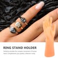 thumbnail image 2 of 1 pieza de simulación de vinilo para mano masculina, soporte para anillo, maniquí, reloj, anillo, accesorios de exhibición (color piel), 2 of 6